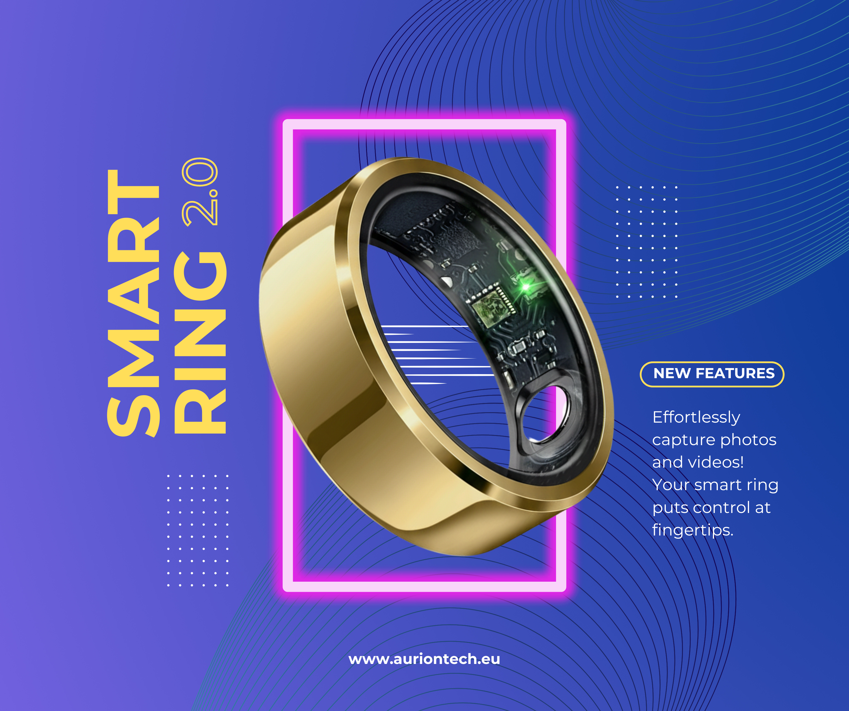 Smart Ring Remote Control – Hands Free Photos & TikTok Creator Gadget
