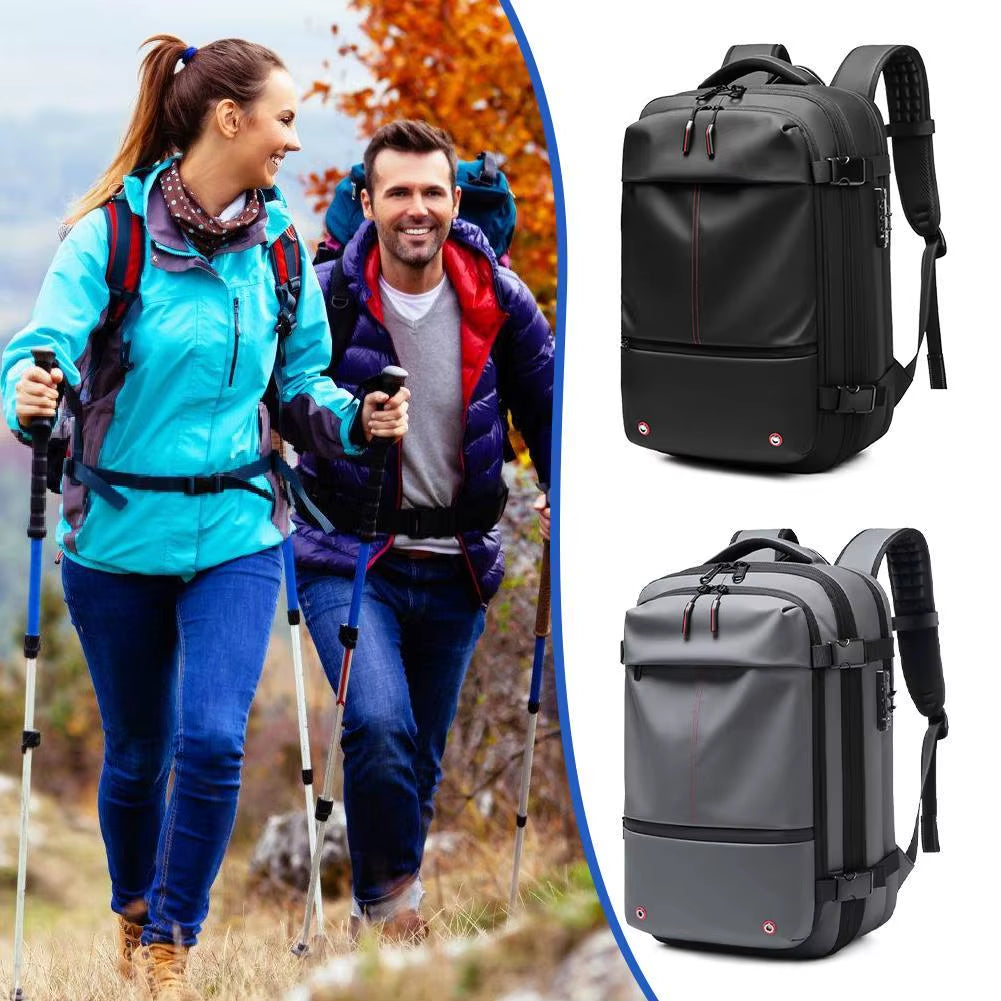 Travel Men Laptop Backpack Vacuum Compression Backpack Business Large Capacity School Backpack Expand Outdoor Backpack